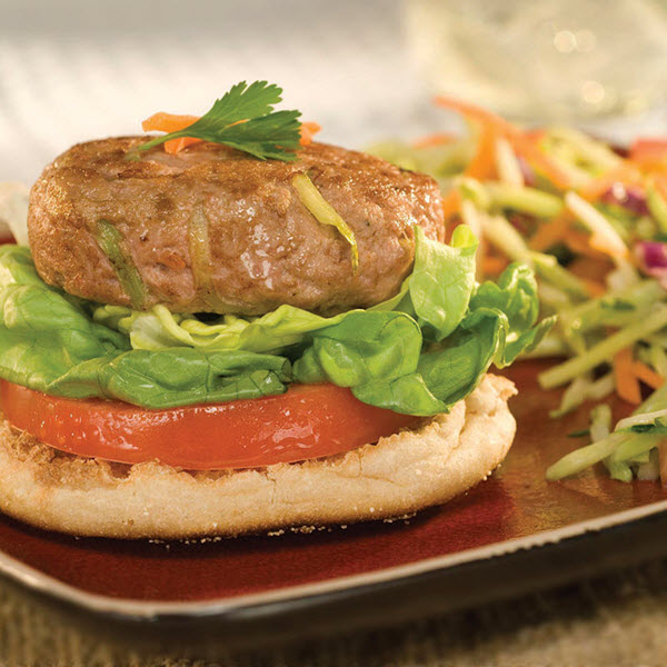 Open-Face Oriental Turkey Burgers – Recipes